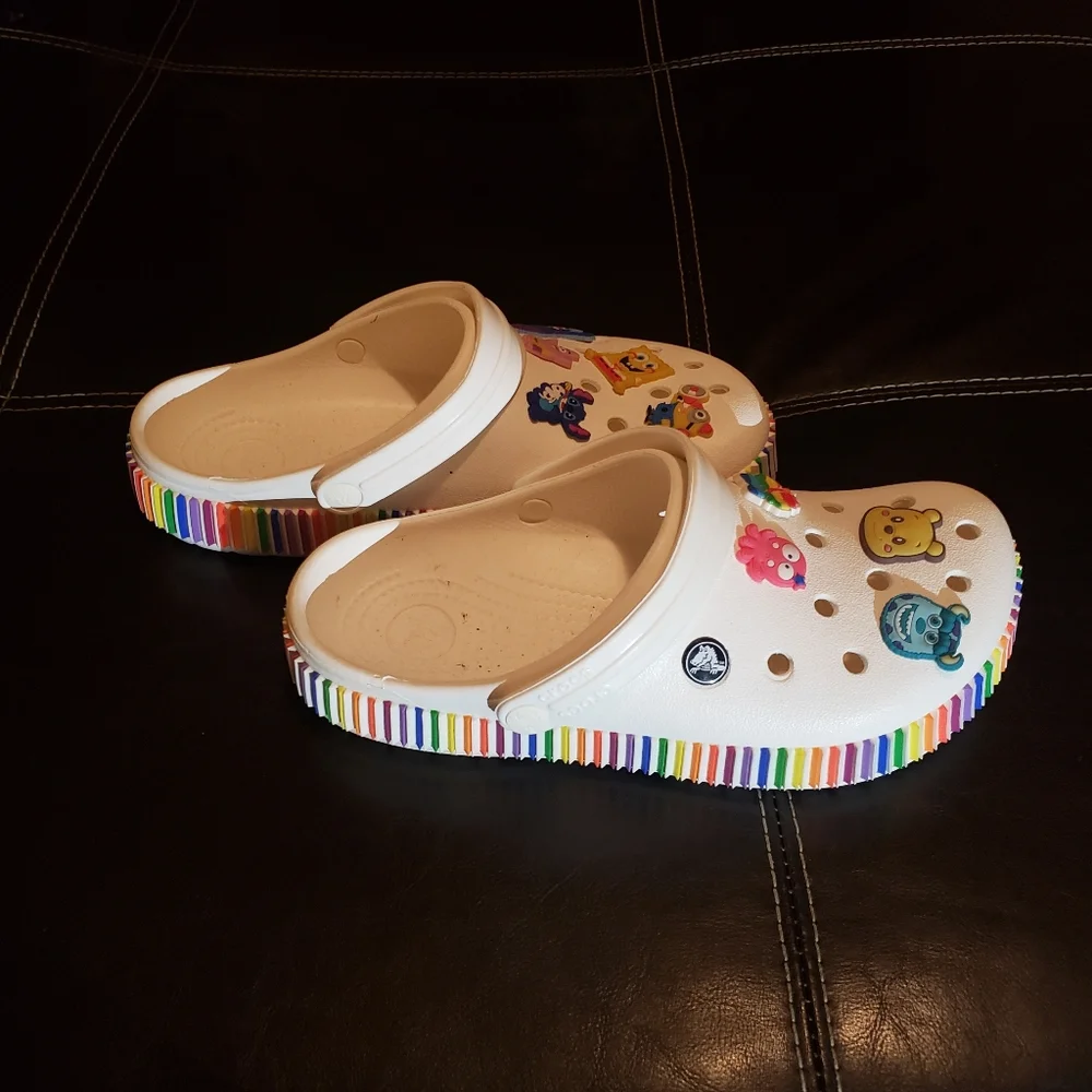 Multicolor Crocs with Charms - Picture 3 of 3